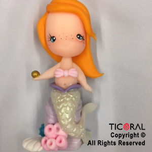 ADORNO SIRENA NENA A. PORCELANA FRIA x 1
